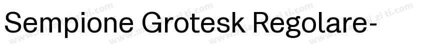 Sempione Grotesk Regolare字体转换
